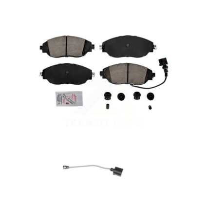 Front Ceramic Disc Brake Pad Extra Wear Sensor Kit For Volkswagen Jetta Arteon Audi S3 A3 KNW-100652