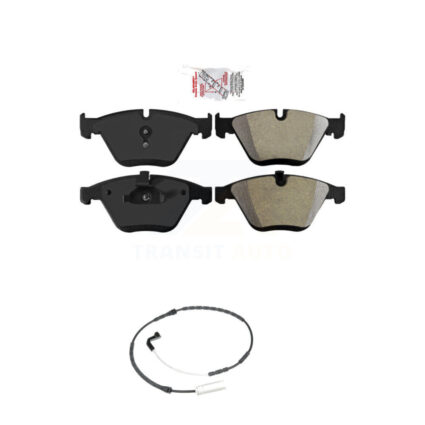 Front Ceramic Disc Brake Pads And Wear Sensors Kit For 2009-2010 BMW 328i xDrive 3.0L KNW-100670