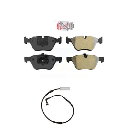 Front Ceramic Disc Brake Pads And Wear Sensors Kit For BMW 128i 328i 323i 325i 330i KNW-100676