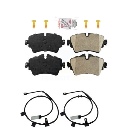 Front Ceramic Disc Brake Pads And Wear Sensors Kit For 2015 Mini Cooper 1.6L KNW-100704