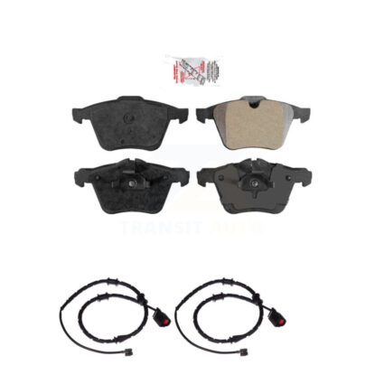 Front Ceramic Disc Brake Pads And Wear Sensors Kit For Jaguar XJ KNW-100718