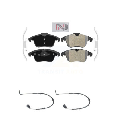 Front Ceramic Disc Brake Pads And Wear Sensors Kit For Jaguar XF KNW-100719