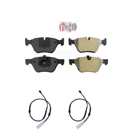 Front Ceramic Disc Brake Pads And Wear Sensors Kit For BMW 128i 3.0L KNW-100722