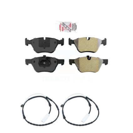 Front Ceramic Disc Brake Pads And Wear Sensors Kit For 2012 BMW X1 xDrive28i KNW-100741