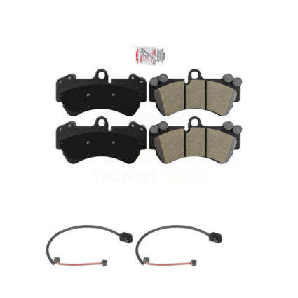 Front Ceramic Disc Brake Pads And Wear Sensors Kit For Porsche Cayenne KNW-100743