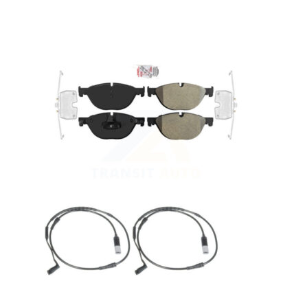 Front Ceramic Disc Brake Pads And Wear Sensors Kit For 2009 BMW 750i 750Li KNW-100747