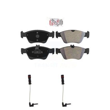 Front Ceramic Disc Brake Pads & Wear Sensor Kit For Mercedes-Benz SLK230 C230 SLK320 E300 KNW-100757