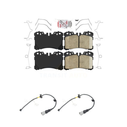 Front Ceramic Disc Brake Pads And Wear Sensors Kit For Lexus LS500 LS500h KNW-100768