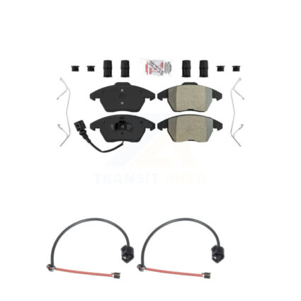 Front Ceramic Disc Brake Pad And Extra Wear Sensor Kit For 2012-2013 Audi TT Quattro 2.0L KNW-100772
