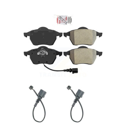 Front Ceramic Disc Brake Pads And Extra Wear Sensors Kit For Audi TT Quattro KNW-100786