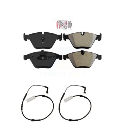 Front Ceramic Disc Brake Pads And Wear Sensors Kit For BMW 328i KNW-100788