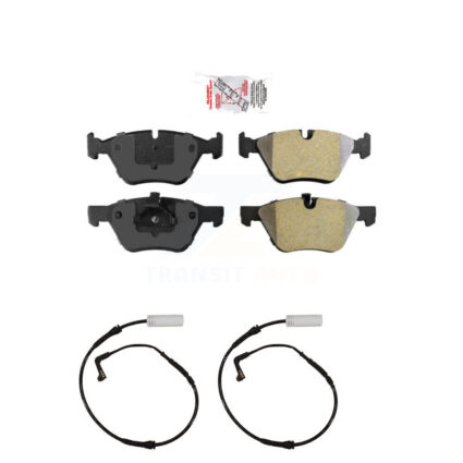 Front Ceramic Disc Brake Pads And Wear Sensors Kit For BMW 128i 328i 323i 325i 330i KNW-100791