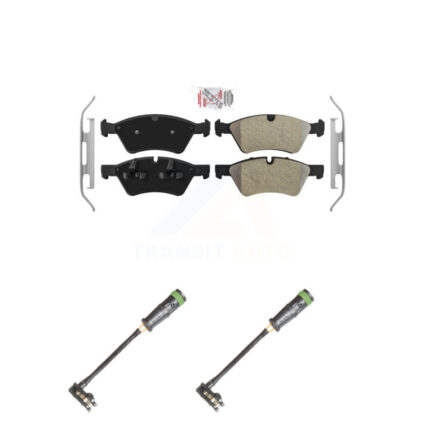 Front Ceramic Brake Pad Wear Sensor Kit For 07-09 Mercedes-Benz E550 4Matic with AWD 5.5L KNW-100804