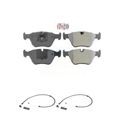 Front Ceramic Disc Brake Pads And Wear Sensors Kit For 2004-2010 BMW X3 KNW-100810