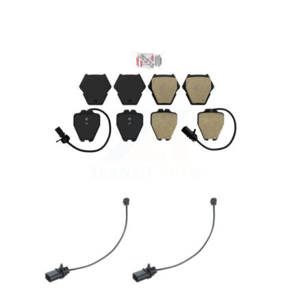 Front Ceramic Disc Brake Pads And Extra Wear Sensors Kit For Volkswagen Passat KNW-100823