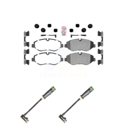 Front Ceramic Disc Brake Pad Extra Wear Sensor Kit For Mercedes-Benz Sprinter 2500 Metris KNW-100825