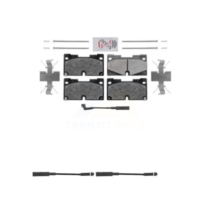 Front Ceramic Brake Pads Extra Wear Sensor Kit For GMC Chevrolet Silverado 1500 Sierra XL KNW-100838