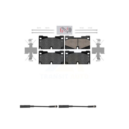 Front Ceramic Brake Pad & Wear Sensor Kit For GMC Chevrolet Silverado 1500 Sierra Limited KNW-100840