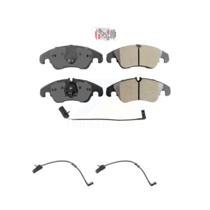 Front Ceramic Disc Brake Pads And Extra Wear Sensors Kit For Audi A7 Quattro A6 KNW-100852