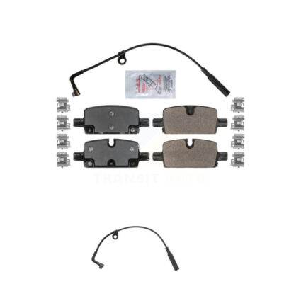Rear Ceramic Brake Pad & Extra Wear Sensor Kit For GMC Chevrolet Silverado 1500 Sierra XL KNW-100877