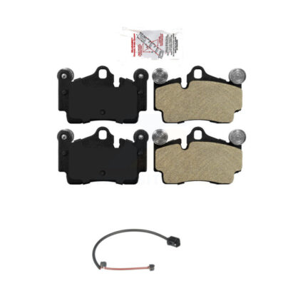 Rear Ceramic Disc Brake Pad And Wear Sensor Kit For 2005-2006 Porsche Cayenne S with 4.5L KNW-100889