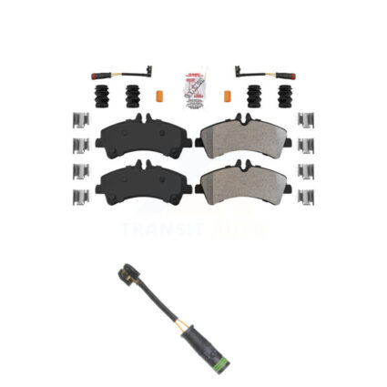 Rear Ceramic Brake Pad Extra Wear Sensor Kit For Mercedes-Benz Sprinter 3500 Freightliner KNW-100898