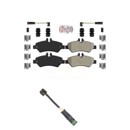 Rear Ceramic Brake Pad Extra Wear Sensor Kit For Mercedes-Benz Sprinter 3500 Freightliner KNW-100899