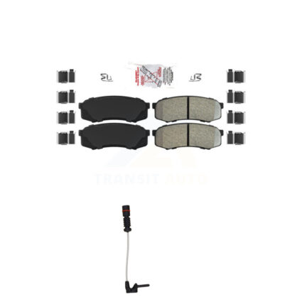 Rear Ceramic Disc Brake Pads And Wear Sensors Kit For 2000 Mercedes-Benz C43 AMG 4.3L KNW-100915