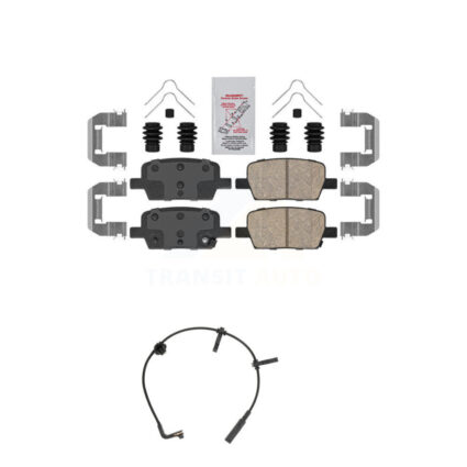 Rear Ceramic Brake Pad & Wear Sensor Kit For Cadillac CT6 With 345mm Diameter Front Rotor KNW-100919
