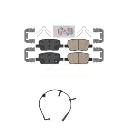 Rear Ceramic Brake Pad & Wear Sensor Kit For Cadillac CT6 With 345mm Diameter Front Rotor KNW-100920