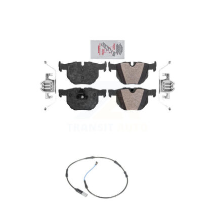 Rear Ceramic Disc Brake Pads And Wear Sensors Kit For 2010 BMW 528i 3.0L KNW-100923