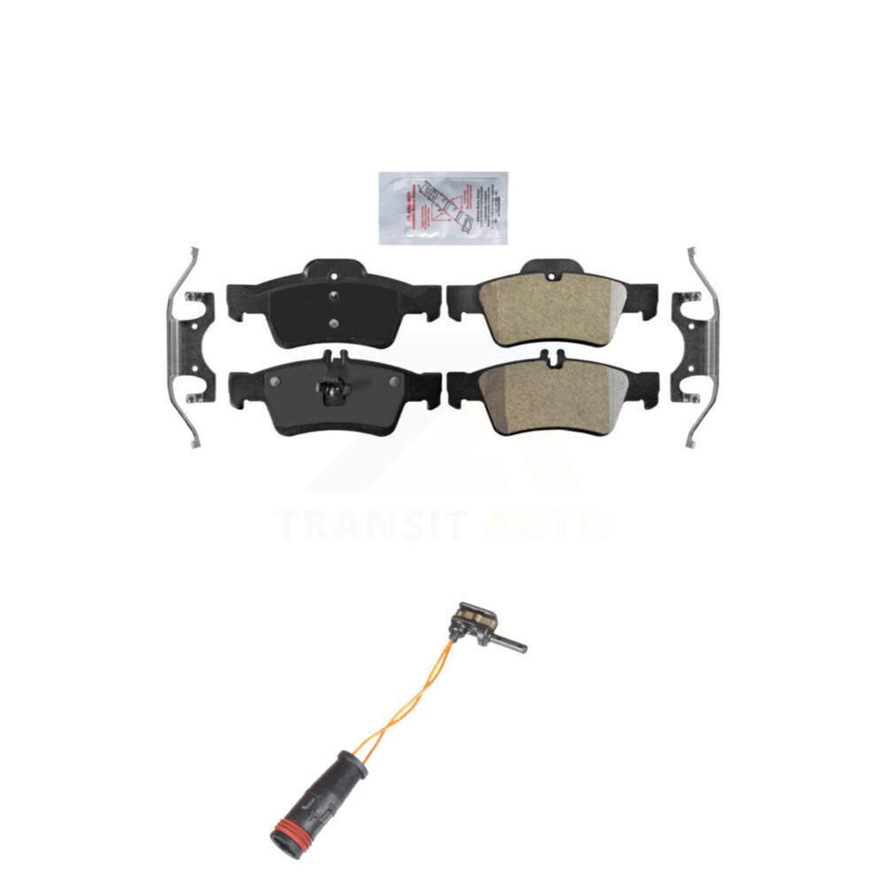 Rear Ceramic Brake Pad & Wear Sensor Kit For Mercedes-Benz E350 E550 S550 E400 E250 SL500 KNW-100936