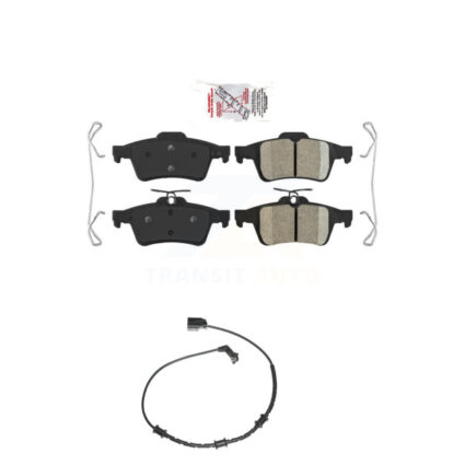 Rear Ceramic Disc Brake Pads And Wear Sensors Kit For Jaguar XF XJ XK XKR KNW-100952