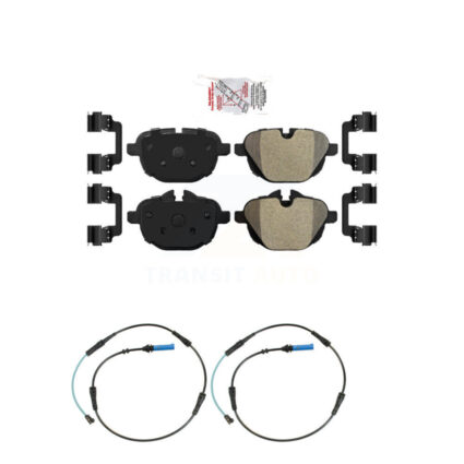 Rear Ceramic Brake Pads Wear Sensor Kit For BMW 530i xDrive Without Blue Painted Calipers KNW-100991