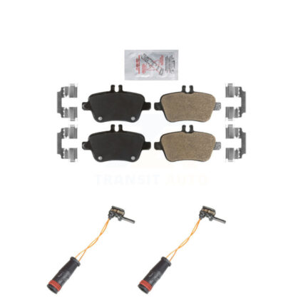 Rear Ceramic Disc Brake Pads And Wear Sensors Kit For Mercedes-Benz SLK350 KNW-100994