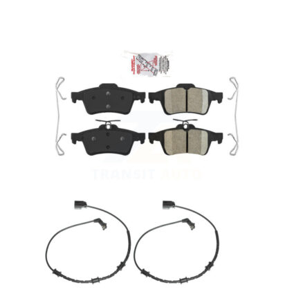 Rear Ceramic Disc Brake Pads And Wear Sensors Kit For Jaguar XF XJ XK XKR KNW-100999