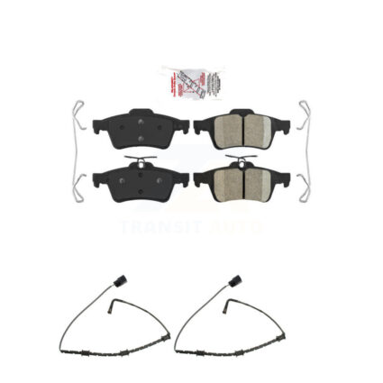 Rear Ceramic Disc Brake Pads And Wear Sensors Kit For Jaguar XJ From VIN #V90866 KNW-101002