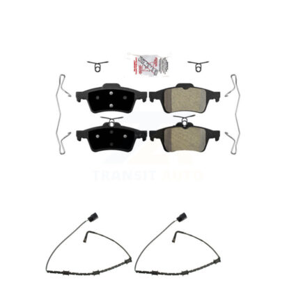 Rear Ceramic Disc Brake Pads And Wear Sensors Kit For Jaguar XJ From VIN #V90866 KNW-101003