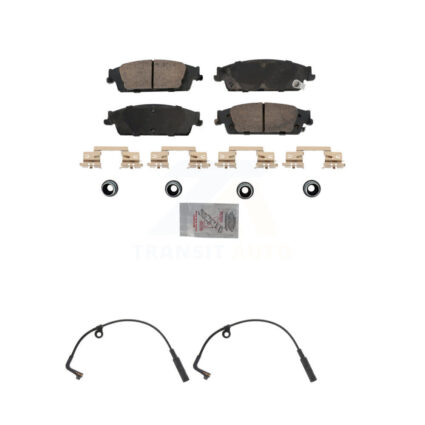 Rear Ceramic Brake Pad Wear Sensor Kit For Chevrolet Silverado 1500 LD GMC Sierra Limited KNW-101010