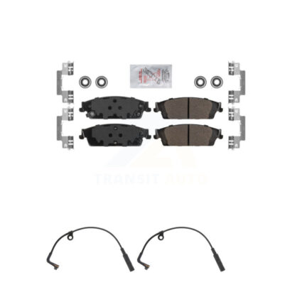 Rear Ceramic Brake Pad Wear Sensor Kit For Chevrolet Silverado 1500 LD GMC Sierra Limited KNW-101011