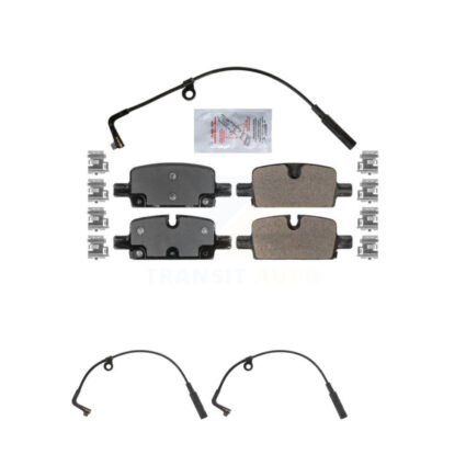 Rear Ceramic Brake Pad & Extra Wear Sensor Kit For GMC Chevrolet Silverado 1500 Sierra XL KNW-101012