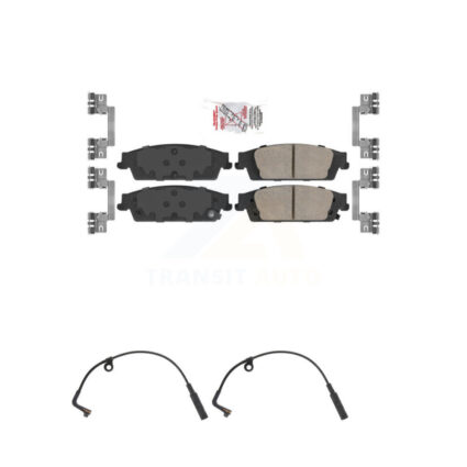 Rear Ceramic Brake Pad Wear Sensor Kit For Chevrolet Silverado 1500 LD GMC Sierra Limited KNW-101013