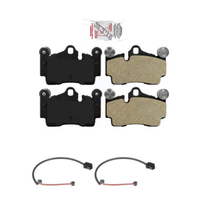 Rear Ceramic Disc Brake Pad And Wear Sensor Kit For 2005-2006 Porsche Cayenne S with 4.5L KNW-101020