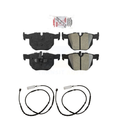 Rear Ceramic Disc Brake Pads And Wear Sensor Kit For 2013-2015 BMW X1 xDrive35i with 3.0L KNW-101030