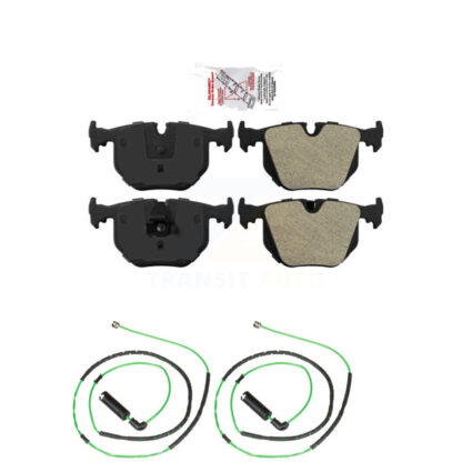 Rear Ceramic Brake Pads Wear Sensor Kit For 2006-2008 BMW Z4 M Roadster Coupe with 3.2L KNW-101047