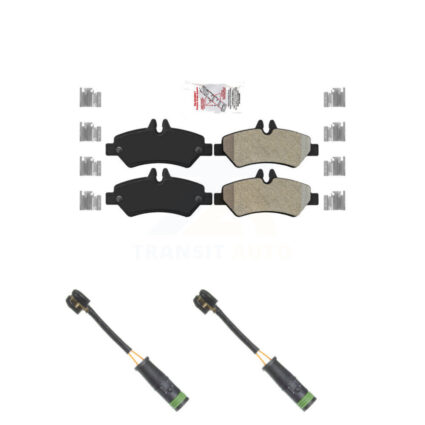 Rear Ceramic Brake Pads Wear Sensor Kit For Mercedes-Benz Sprinter 3500 Freightliner 2500 KNW-101050