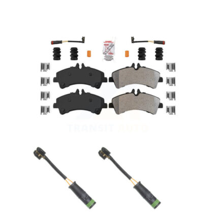 Rear Ceramic Brake Pad Extra Wear Sensor Kit For Mercedes-Benz Sprinter 3500 Freightliner KNW-101052
