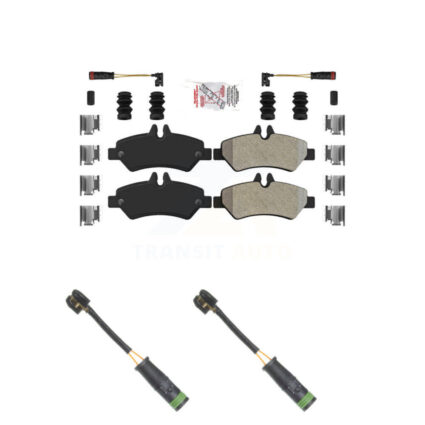 Rear Ceramic Brake Pad Extra Wear Sensor Kit For Mercedes-Benz Sprinter 3500 Freightliner KNW-101054