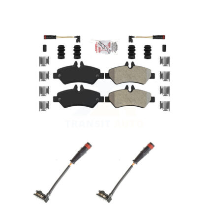 Rear Ceramic Brake Pad & Extra Wear Sensor Kit For Mercedes-Benz Sprinter 2500 3500 Dodge KNW-101055
