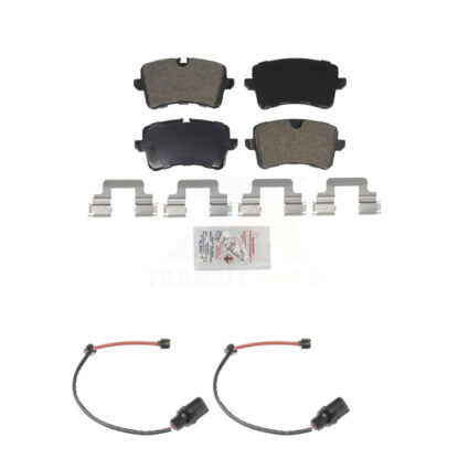 Rear Ceramic Disc Brake Pads And Wear Sensors Kit For Porsche Macan Audi A6 KNW-101058